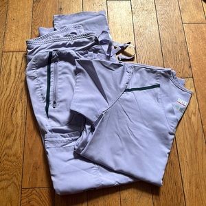 Women’s Scrubs Set, Lavender, Grey’s Anatomy, Size Medium